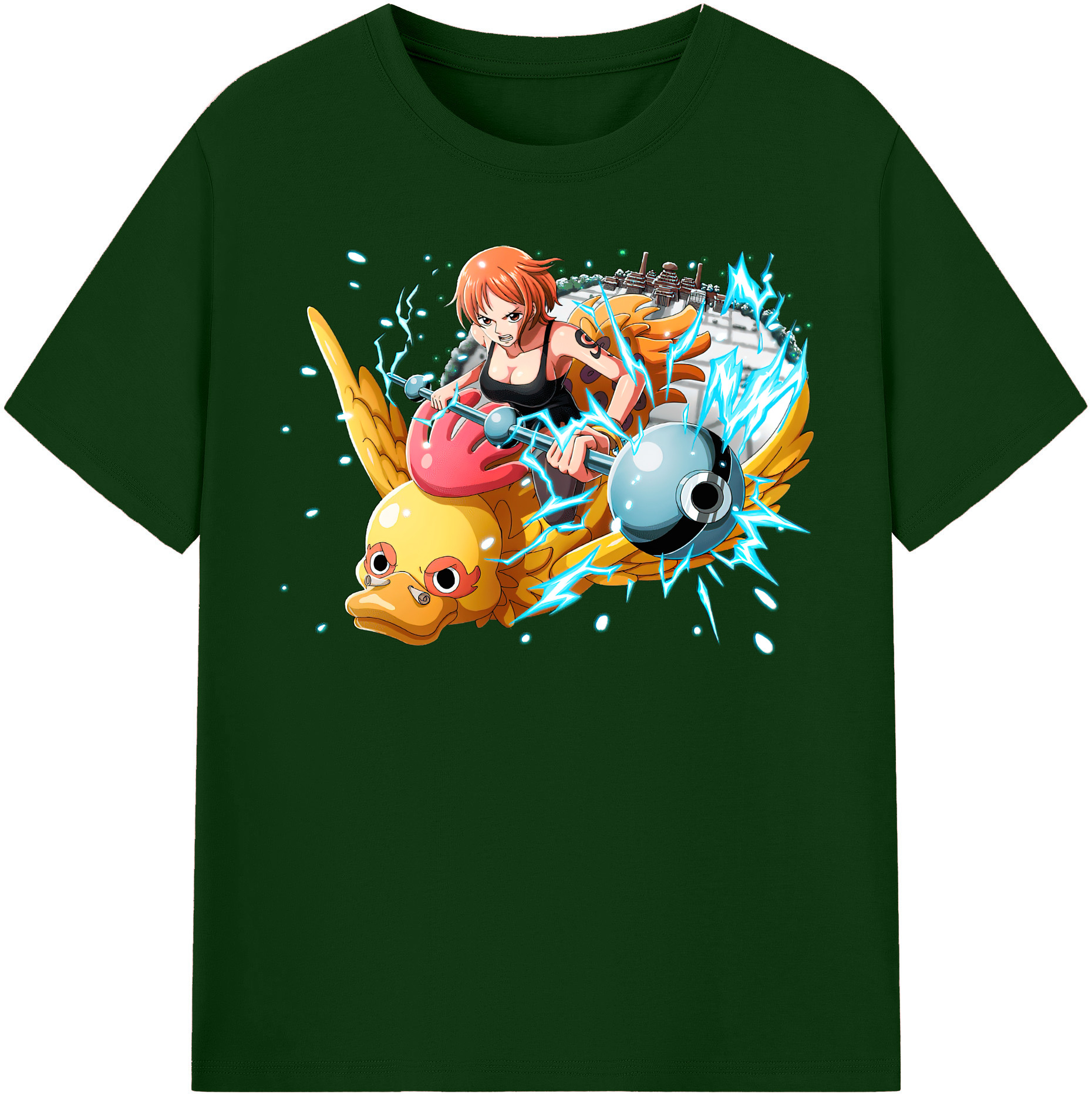 ワンピース ナミ ONE PIECE Nami 綿100％半袖Tシャツ（フロントプリント）